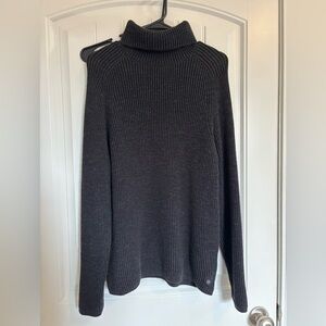Men's Charcoal Turtleneck Sweater